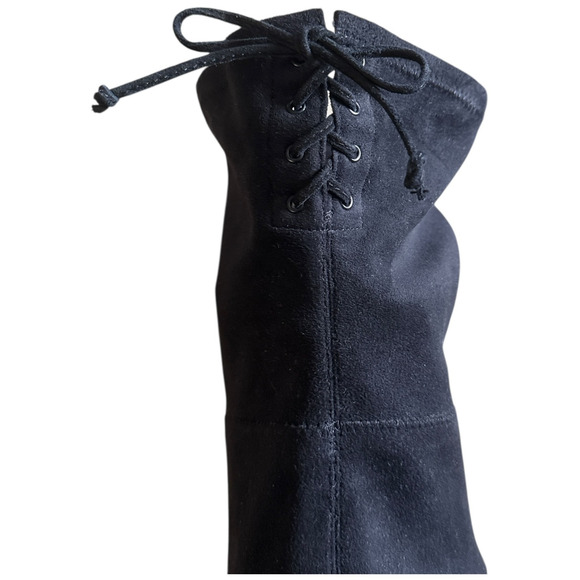 Sam Edelman Kayla Women’s Boots Black Suede Over the Knee Heel Side Zip Size 9 - Picture 7 of 14
